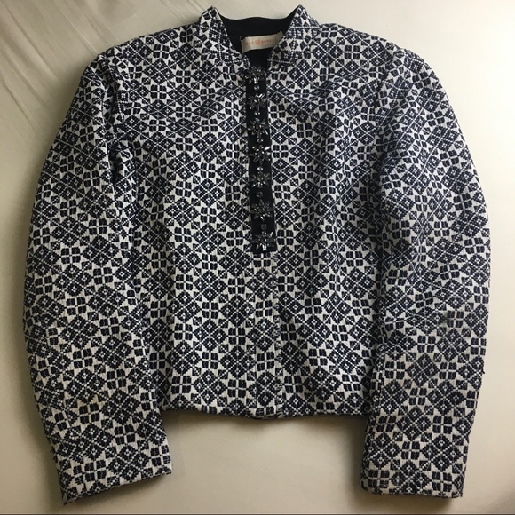 TORY BURCH Embellished Wool Blazer - Picture 4 of 8